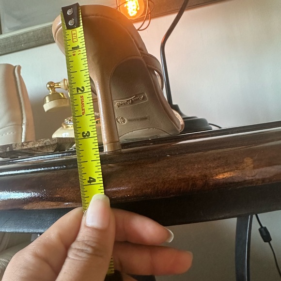 Like new! Slip On Stiletto Sandals Thong Square Toe - Picture 6 of 6